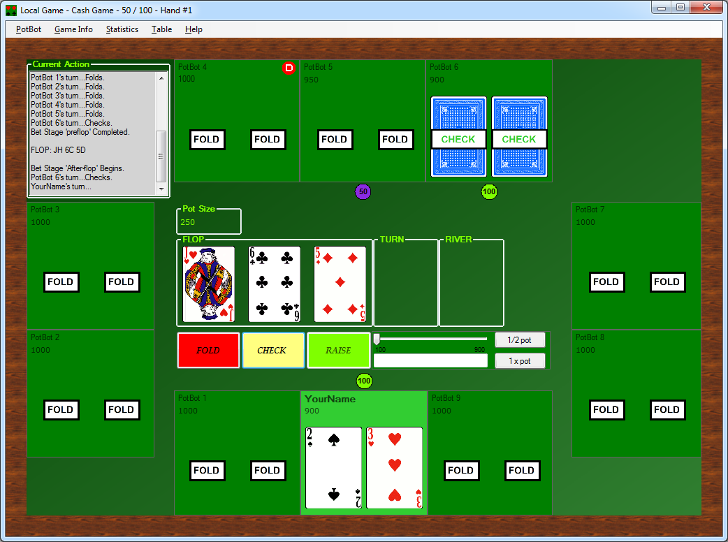 Play Texas Hold'em poker offline and online.